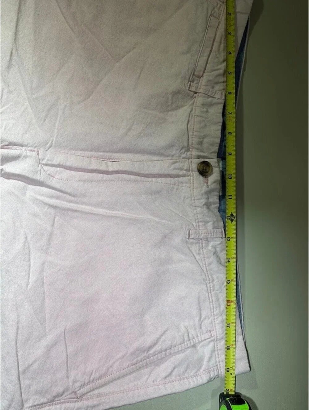 Merona Mens Chino Shorts Size 40 Pink Flat Front Cotton Casual Summer Preppy 9
